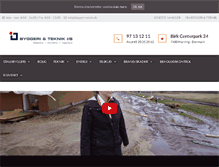 Tablet Screenshot of byggeri-teknik.dk